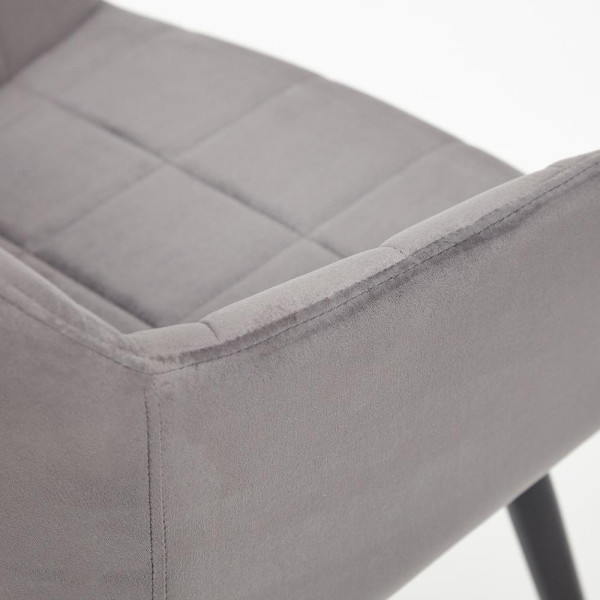 Кресло «Beata» (mod. 8266) (серый (G-062-40)/черный (13631)) фото № 8