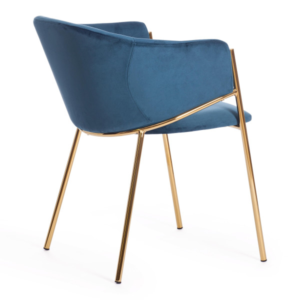 Стул KRONOS (mod. 8158) (синий/золотые ножки, G062-48 (13442)) фото № 3