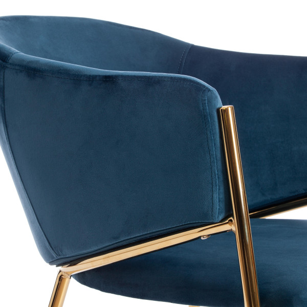 Стул KRONOS (mod. 8158) (синий/золотые ножки, G062-48 (13442)) фото № 6