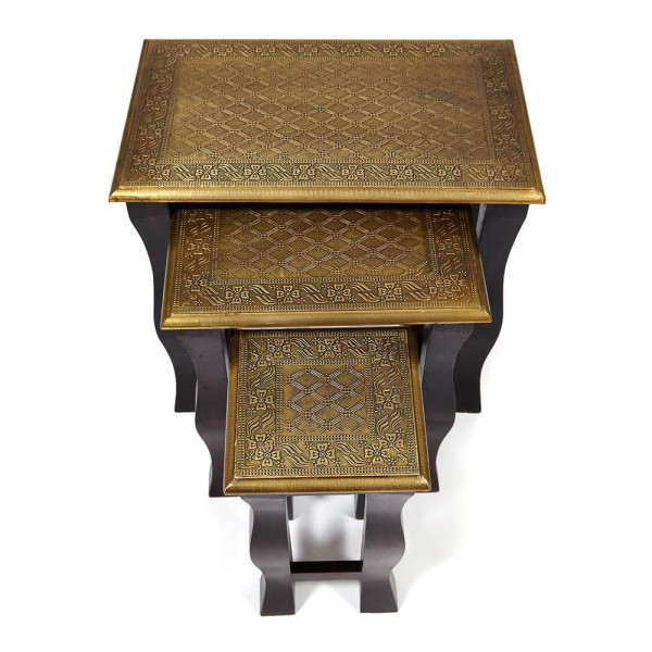 Комплект 3 столика Secret De Maison «Brahma» (mod. ND-009) (Чёрный) фото № 5