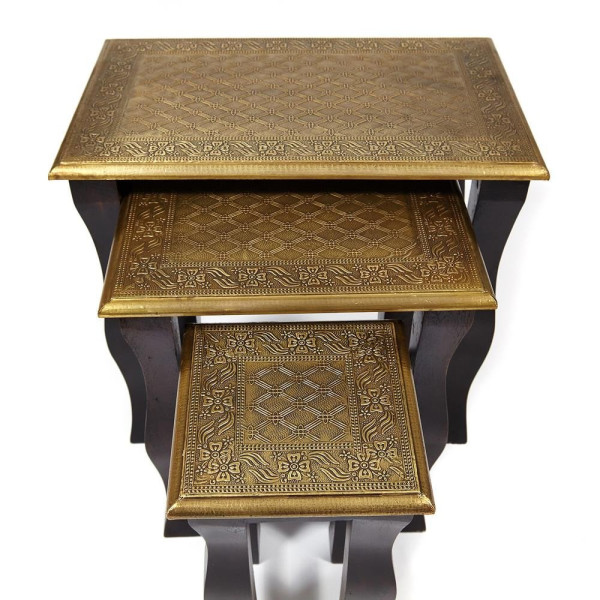 Комплект 3 столика Secret De Maison «Brahma» (mod. ND-009) (Чёрный) фото № 7