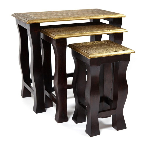 Комплект 3 столика Secret De Maison «Brahma» (mod. ND-009) (Чёрный) фото № 8