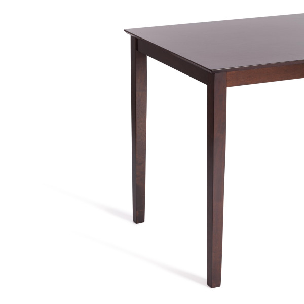 Обеденный комплект эконом «Hudson Dining Set» (стол + 4 стула) (cappuccino (темный орех), ткань кор.-золотая) фото № 7
