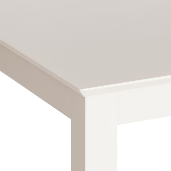 Обеденный комплект эконом «Hudson Dining Set» (стол + 4 стула) (ivory white (слоновая кость), ткань кор.-золотая) фото № 4