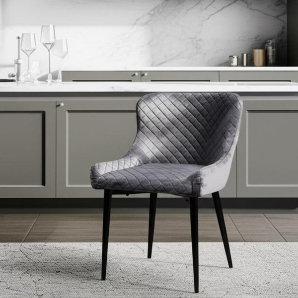 Стул ELI (mod. 8202) (серый (G-062-40)/черный) фото № 5