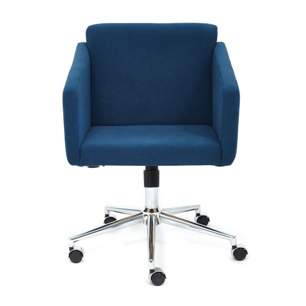 Кресло офисное «Milan» (хром флок, синий, 32) фото № 2