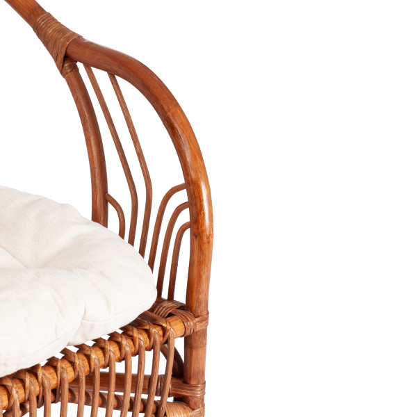 Террасный комплект «New Bogota» (2 кресла + стол) с подушками (Коричневый) фото № 12