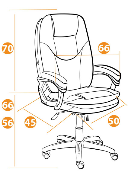 Кресло «Комфорт» (Comfort) (кож/зам, бежевый, 36-34) фото № 8