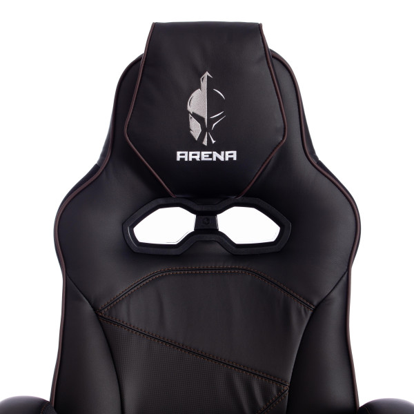 Кресло компьютерное «Arena» (черный/черный кож/зам) фото № 9