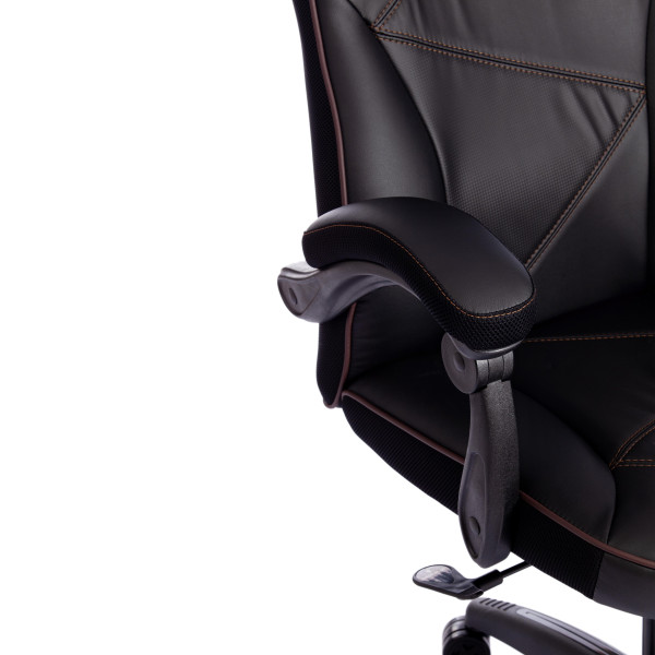 Кресло компьютерное «Arena» (черный/черный кож/зам) фото № 13