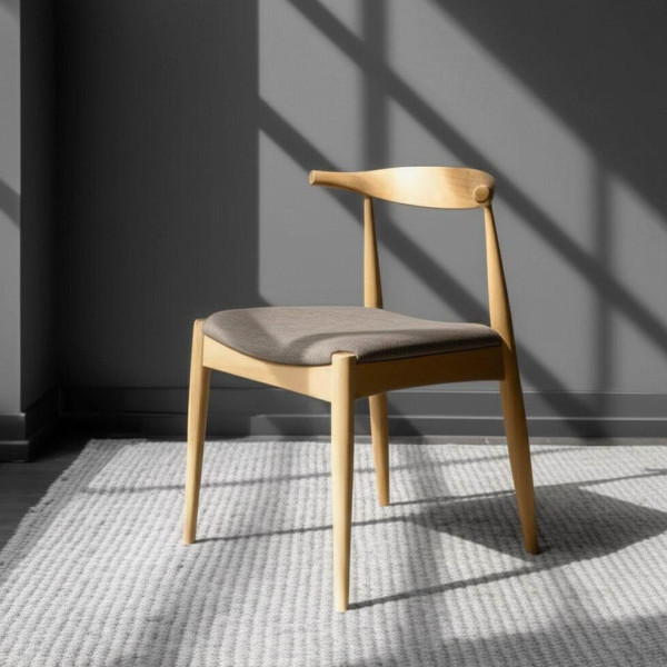 Стул с мягким сиденьем «Bull» (Булл) (Натуральный) фото № 6