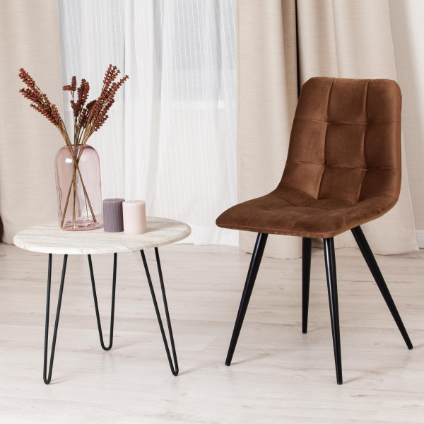 Стул «Chilly» (mod. 7095) (коричневый barkhat 11/черный) фото № 9