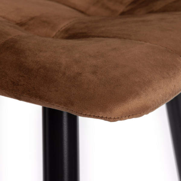 Стул барный «Chilly» (mod.7095б) (коричневый barkhat 11/черный) фото № 7