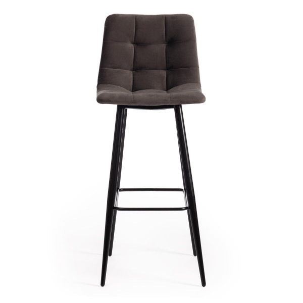 Стул барный «Chilly» (mod.7095б) (темно-серый barkhat 14/черный) фото № 5