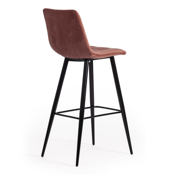 Стул барный «Chilly» (mod.7095б) (коралловый barkhat 15 /черный) фото № 3
