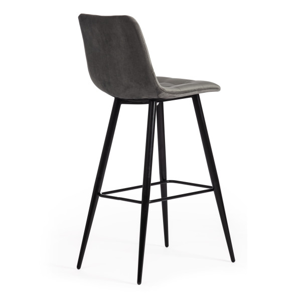 Стул барный «Chilly» (mod.7095б) (серый barkhat 26/черный) фото № 3
