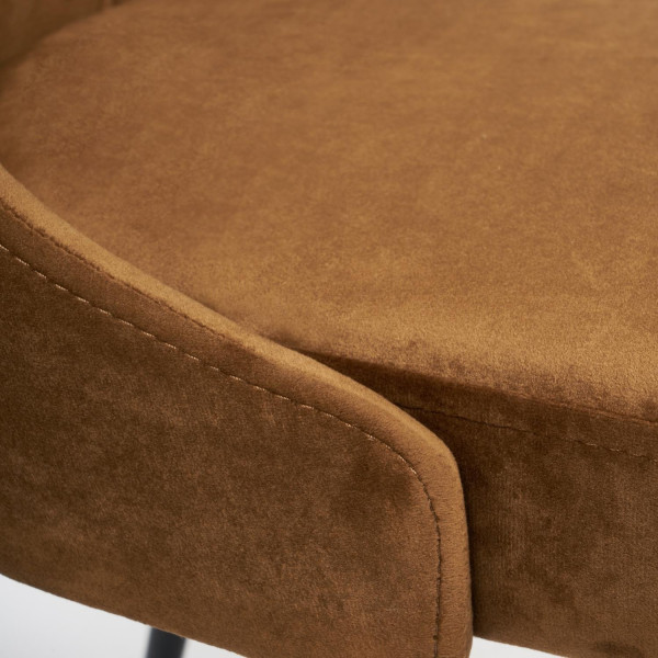 Стул «Lavanda» (mod. 712) (коричневый barkhat 11/черный) фото № 6