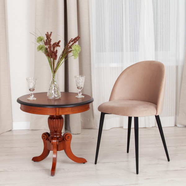 Стул «Monro» (mod. 710) (бежевый barkhat 5/черный) фото № 9