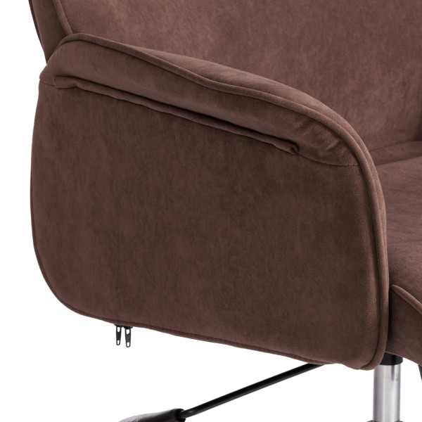 Кресло офисное «York» (флок коричневый) фото № 7
