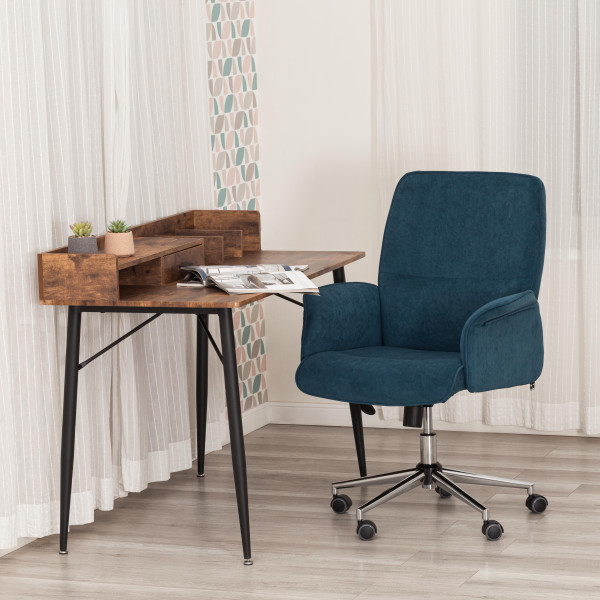 Кресло офисное «York» (флок синий) фото № 13