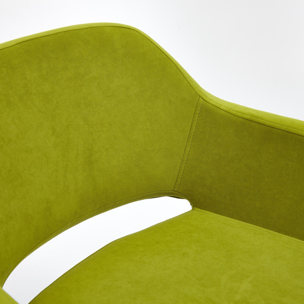 Кресло офисное «Modena» (хром флок, олива, 23) фото № 6