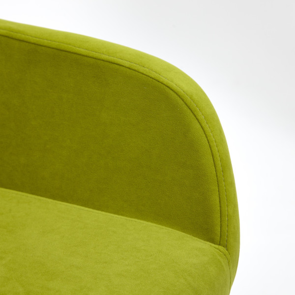 Кресло офисное «Modena» (хром флок, олива, 23) фото № 9