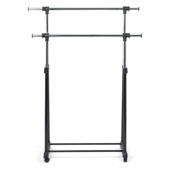 Вешалка раздвижная для гардеробной NY-3295 (хром/черный) фото № 2