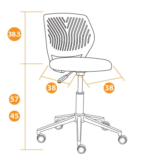 Кресло «Fun» (ткань, синий) фото № 10
