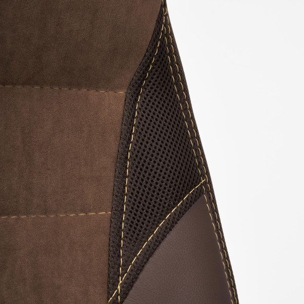 Кресло «Inter» (кож/зам/флок/ткань, коричневый, 36-36/6/TW-24) фото № 13