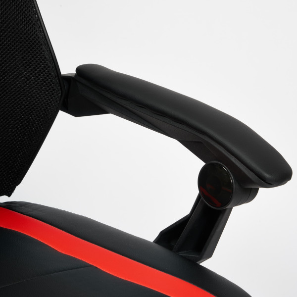 Кресло компьютерное «iRock» (кож/зам, черный/красный) фото № 22