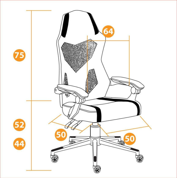 Кресло компьютерное «iRock» (кож/зам, черный/красный) фото № 23