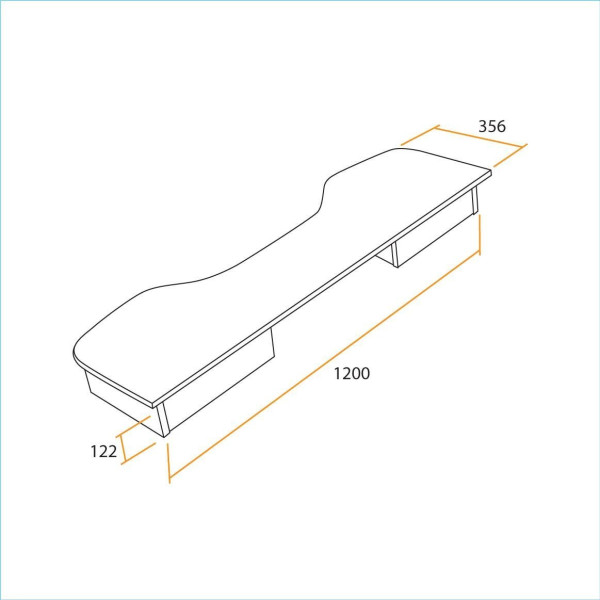 Надстройка StrikeTop (120) NEO black/blue, черный/синяя кромка фото № 2