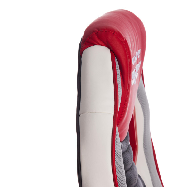 Кресло для геймеров PILOT (черный перфорированный/св.серый/красный) фото № 12