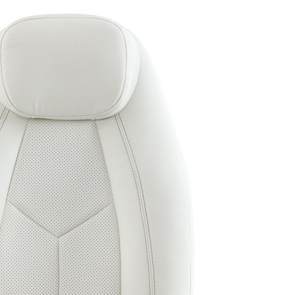 Кресло «Босс люкс» (Boss lux) (кож/зам, белый) фото № 6