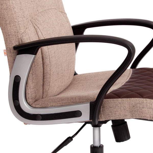 Кресло ADVANCE (ткань/кож/зам, светло-коричневый/коричневый, фостер 04/36-36) фото № 8