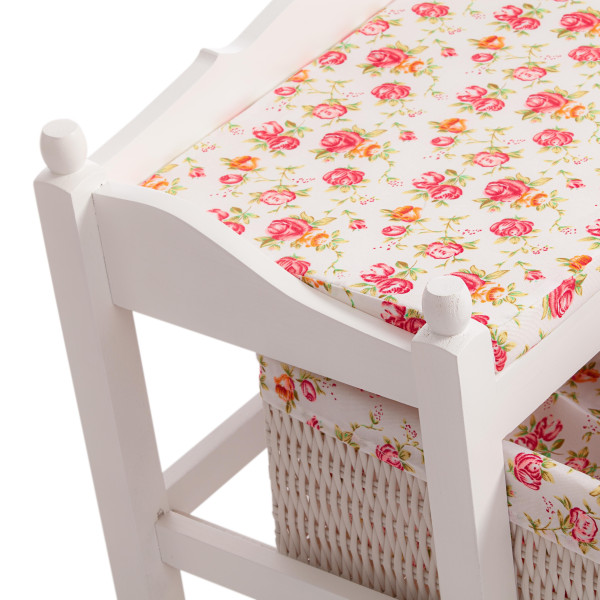 Обувница с 2-я корзинами Secret De Maison RIMI ( mod.TT-BH003 )(Белый (White)) фото № 4