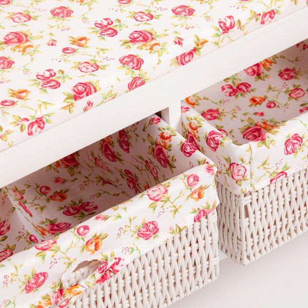 Обувница с 2-я корзинами Secret De Maison RIMI ( mod.TT-BH003 )(Белый (White)) фото № 5