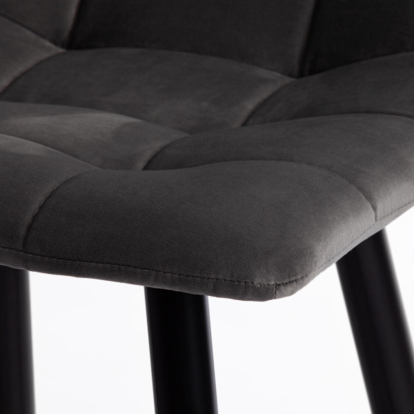 Стул полубарный CHILLY (mod. 7095пб )(серый barkhat 26/черный) фото № 7