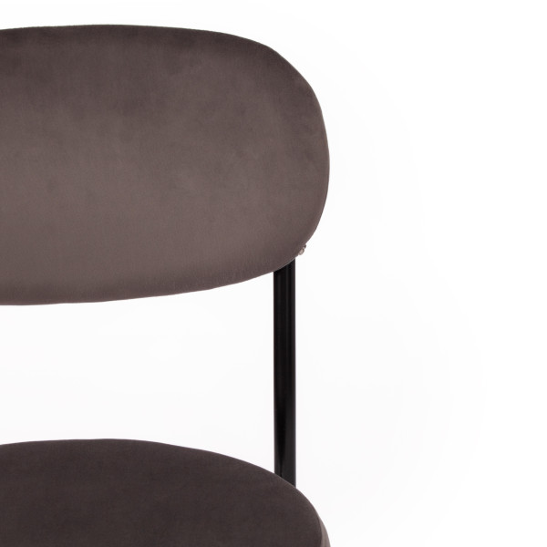 Стул REVO (mod. 7033) (темно-серый barkhat 14/черный) фото № 6