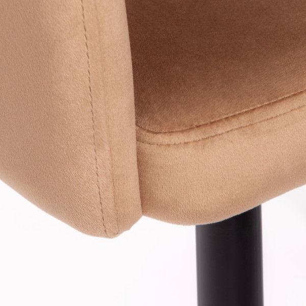 Кресло LA FONTAIN (mod. 004) (коричневый (HLR11)/черный) фото № 8