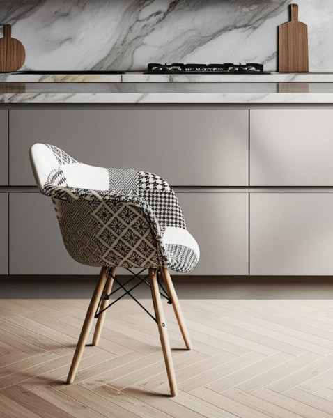 Кресло Secret De Maison CINDY SOFT (EAMES) (mod. 101) (black/white (черный/белый)) фото № 11