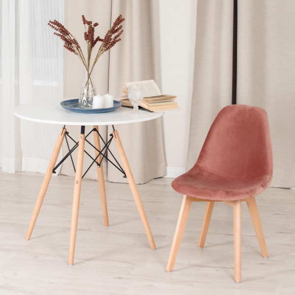 Стул Secret De Maison CINDY SOFT (mod. C1021F1) (коралловый (HLR 44)/натуральный) фото № 9