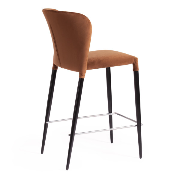 Стул полубарный ALVOR (mod. 715пб) (коричневый barkhat 11/черный) фото № 3