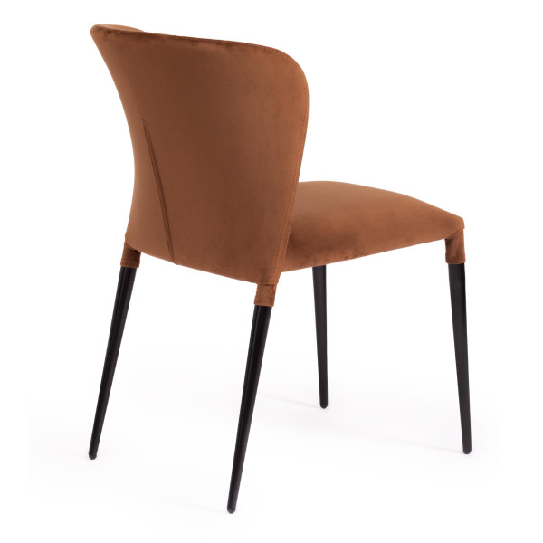 Стул ALVOR (mod. 715) (коричневый barkhat 11/черный) фото № 3