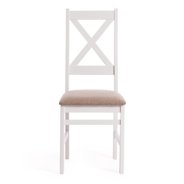 Стул CROSSMAN (white, ткань бежевая (Ford William 7)) фото № 5