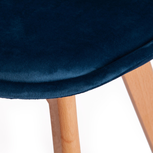 Стул Secret De Maison TULIP SOFT (mod. 74) (синий (HLR 63)/натуральный) фото № 7