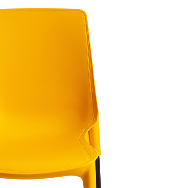 Стул GENIUS (mod 75) (желтый/черные ножки) фото № 6