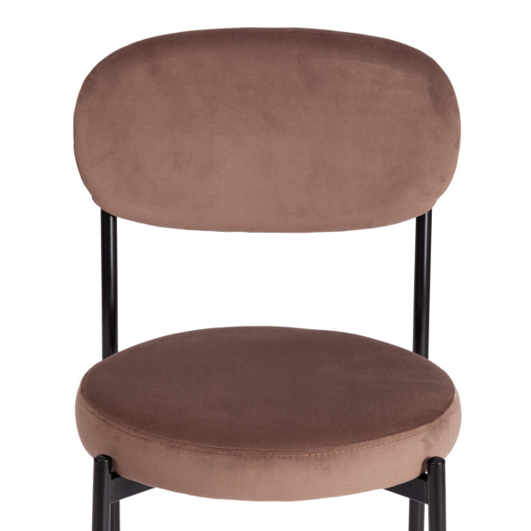 Стул REVO (mod. 7033) (коричневый barkhat 11/черный) фото № 6