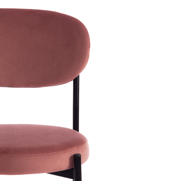 Стул REVO (mod. 7033) (коралловый barkhat 15 /черный) фото № 6