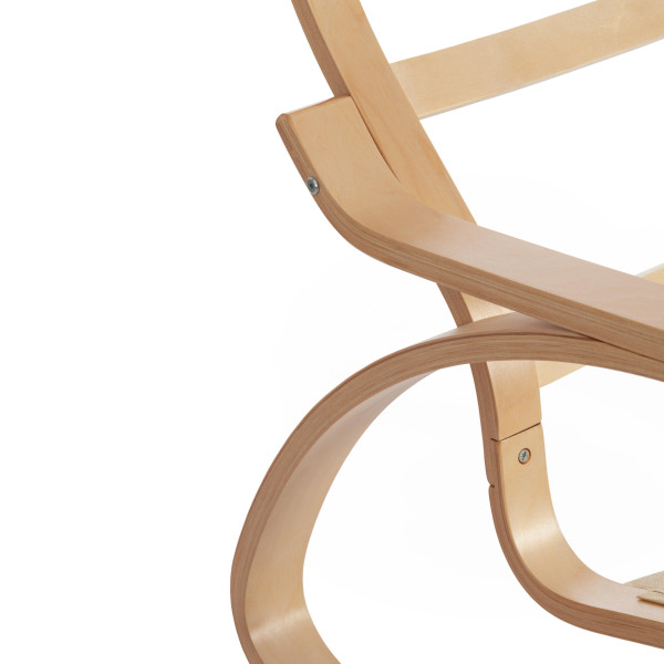 Кресло-качалка mod. AX3005 (натуральный #1/ ткань бежевая 1501-4) фото № 10